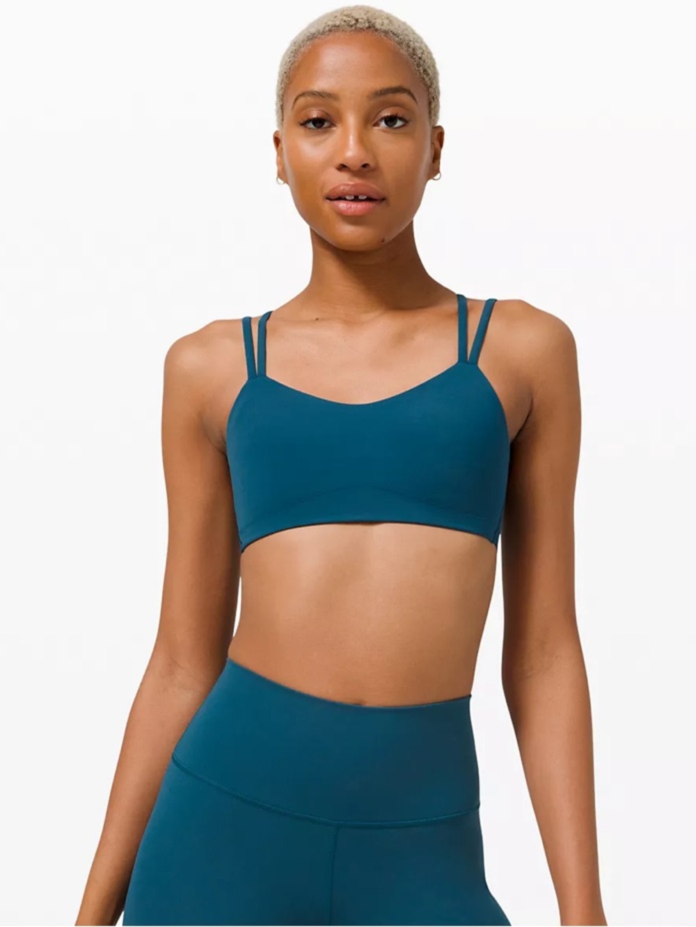 lululemon Like a Cloud Bra Size 8 Blue Borealis
